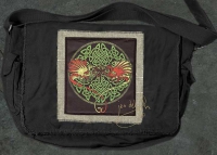 CELTIC DRAGONS - Y Ddraig Goch - Welsh Dragons artPATCH Canvas Field Bag By Jen Delyth