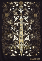 WARRIOR Long Sleeved T Shirt Keltic Designs By Jen Delyth
