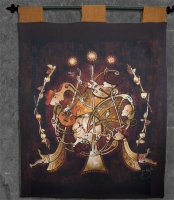 Celtic Musicians Wall Hanging by Jen Delyth