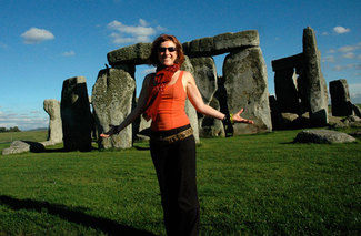 Jen Delyth at Stonehenge 