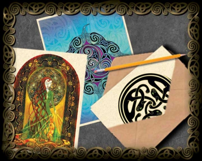 Color Celtic Art Cards Singles