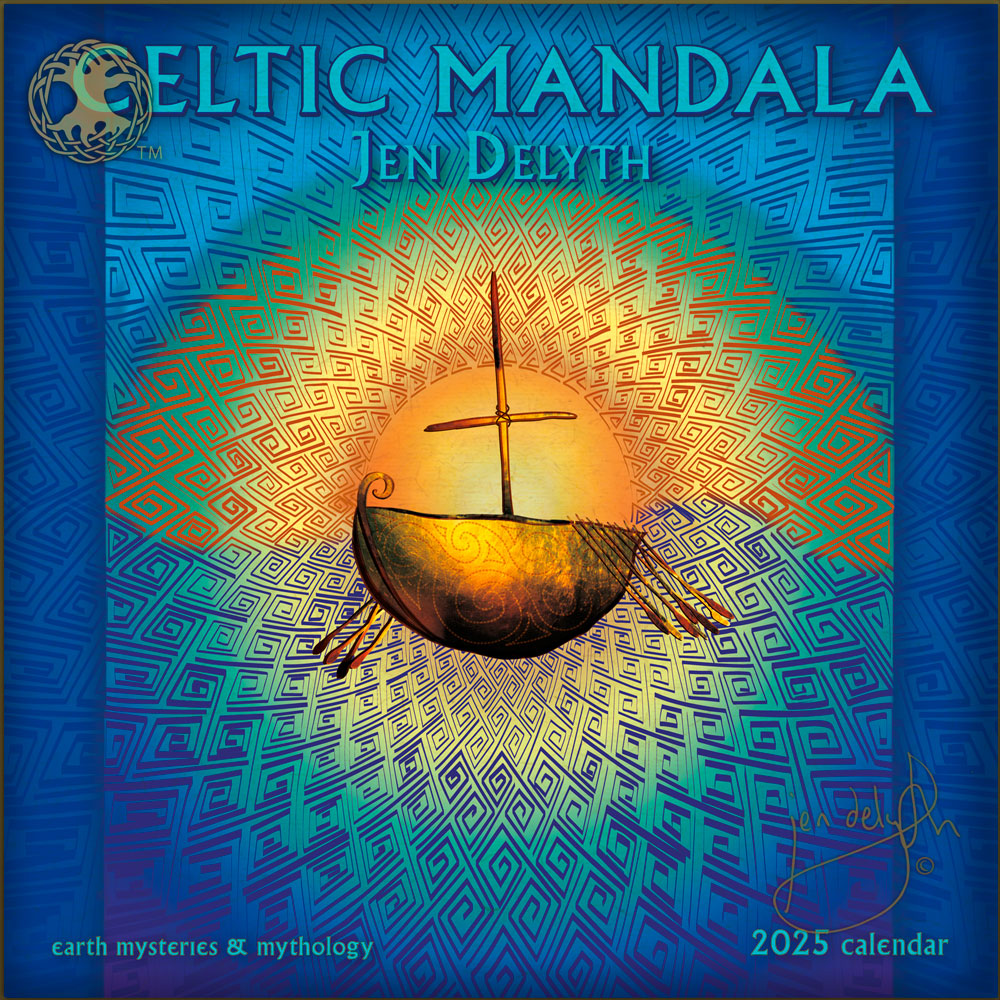 Celtic Mandala 2025 Wall Calendar  by Jen Delyth