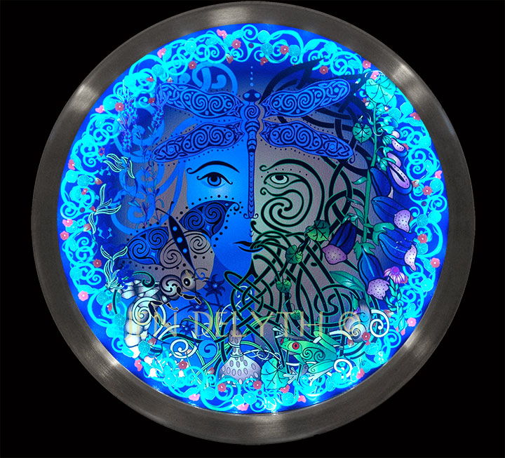 Celtic Art Illuminations - LED light wall art featuring myth and symbols by  Jen Delyth