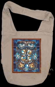 OWL artPATCH Canvas Sling Bag By Jen Delyth
