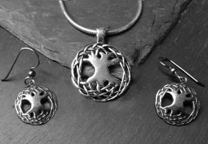 Celtic Tree of Life - Medium Sterling Silver Celtic Pendant By Jen Delyth