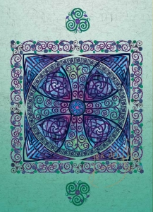 Cross of Life Greeting Card By Jen Delyth