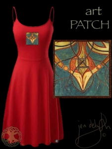 Brighid artPATCH dress by Jen Delyth