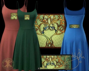 Celtic Tree Song  Dress by Jen Delyth