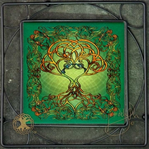 TREE SONG song of the tree Iron Framed Tile