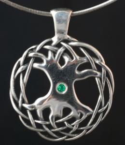 CELTIC TREE OF LIFE - Large Sterling Silver Celtic Pendant By Jen Delyth