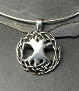 Celtic Tree of life - Large Sterling Silver Celtic Pendant By Jen Delyth