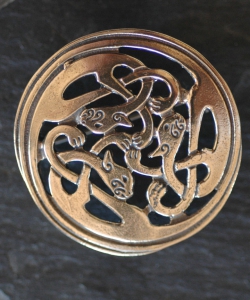 KATS - SIDHE - Bronze Celtic Brooch By Jen Delyth