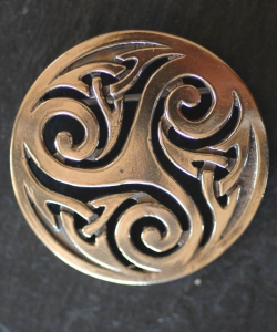 TRINITY - Bronze Celtic Brooch By Jen Delyth