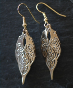 RAVENS  - Bronze Celtic Earrings 