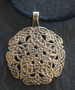 PENTACLE KNOT  - Large Bronze Celtic Pendant By Jen Delyth
