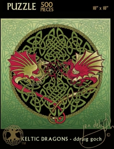 celtic dragons   Celtic Jigsaw Puzzle