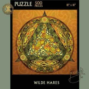 WILDE HARES  Celtic Jigsaw Puzzle