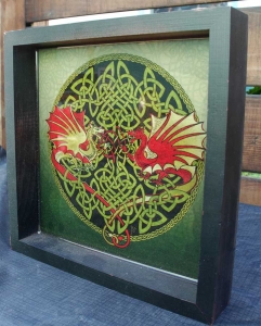 keltic dragons Shadow Box by jen delyth