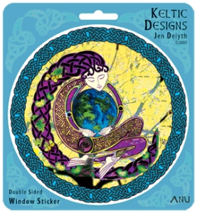 ANU EARTH MOTHER - Window decal By Jen Delyth