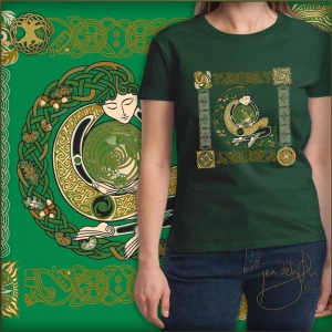ANU - EARTH MOTHER Short Sleeved T Shirt Keltic Designs By Jen Delyth
