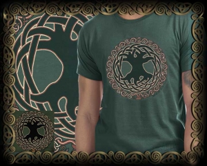 Celtic Tree of life Tshirt By Jen Delyth