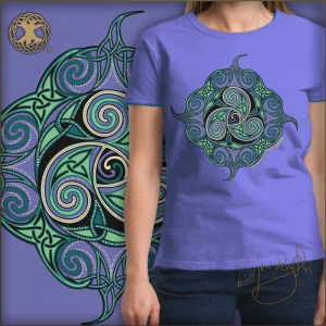 CEILIDH the DANCE Women's Scoop T Shirt Keltic Designs By Jen Delyth