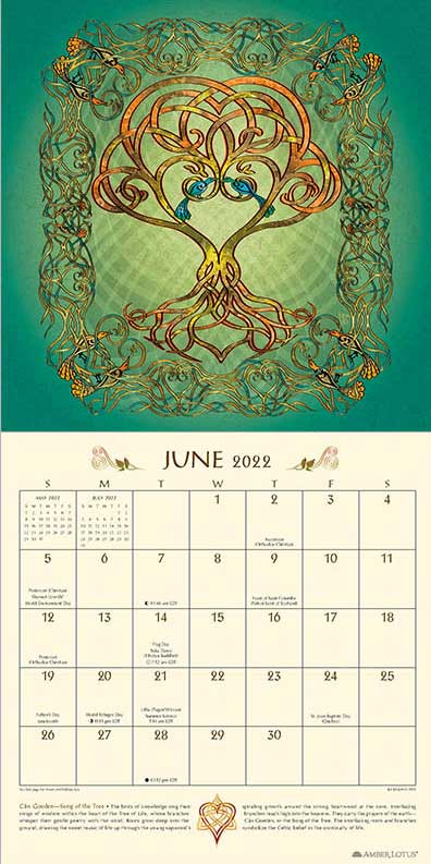 Celtic Calendar 2022 Celtic Mandala Calendar 2022 By Jen Delyth - Celtic Art Studio