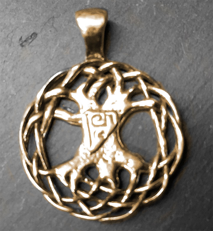 Tree Of Life Rose Gold Plated Symbol Pendant 17mm Pack of 1 R18/4 