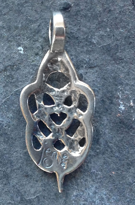 TRIBAL HEARTS - Small Sterling Silver Celtic Pendant By Welsh artist ...