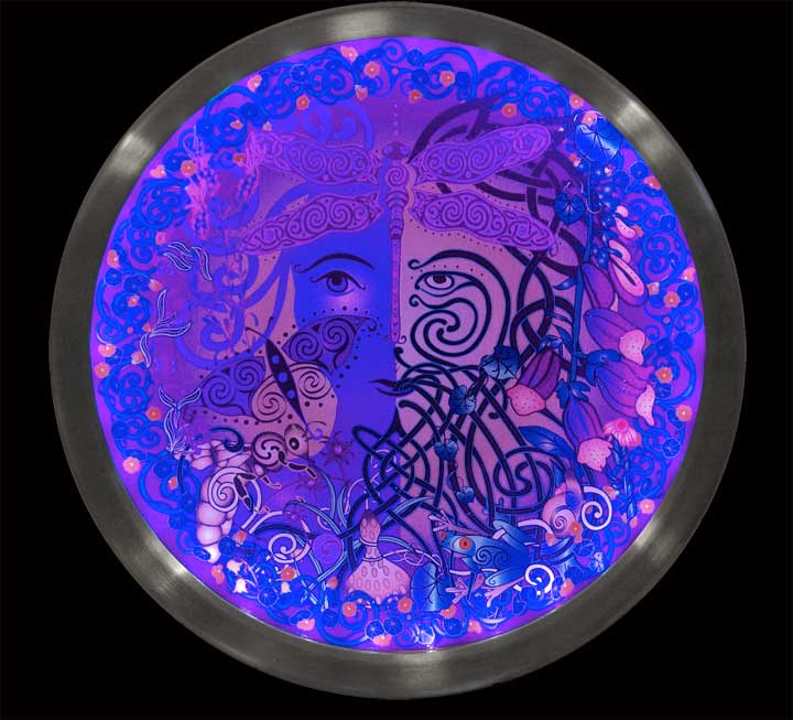 Celtic Art Illuminations - LED light wall art featuring myth and
