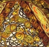 Wild Hares Celtic artPATCH by Jen Delyth - Detail