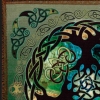 Celtic World Tree Yggdrasil Hoodie Celtic artPATCH by Jen Delyth Detail
