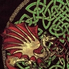 Keltic Dragons - Welsh Dragon -detail Celtic artPATCH by Jen Delyth - detail