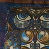 Celtic Owl Celtic artPATCH by Jen Delyth -  detail