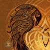 Celtic Tribal Ravens Heart art Patch - jen delyth