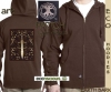 WARRIOR celtic men's hoodie by Jen Delyth Brown