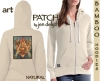 Brighid - Irish Goddess - Celtic Bamboo Ladies Hoodie Celtic artPATCH by Jen Delyth