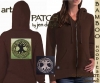 CELTIC TREE OF LIFE by Jen Delyth hoodie CHOCOLATE