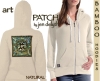 CELTIC TREE OF LIFE Woman Bamboo Ladies Hoodie Celtic artPATCH by Jen Delyth