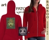 Tree Song Celtic Bamboo Ladies Hoodie Celtic artPATCH by Jen Delyth