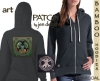 YGGDRASIL - World Tree Bamboo Hoodie by Jen Delyth Charcoal