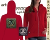 YGGDRASIL - World Tree Bamboo Hoodie by Jen Delyth Red