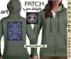 Vintage Heather Celtic Hoodie Bard Song by Jen Delyth - MOSS