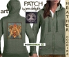 Vintage Heather Celtic Hoodie Brighid by Jen Delyth - MOSS