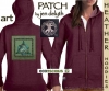 Celtic Healers by Jen Delyth Hoodie PaTCH Berry