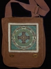 DANU FOLK - Celtic Seasonal Calendar Hemp Fringed Patch on Canvas Field Bag
