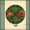 Keltic Dragons Card by Jen Delyth