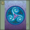 Triskele - Celtic Art Card by Jen Delyth