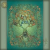 Tree Song - Celtic Art Card by Jen Delyth