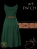 ANTLERS & MOONS SPAGETTI DRESS BY JEN DELYTH GREEN BACK
